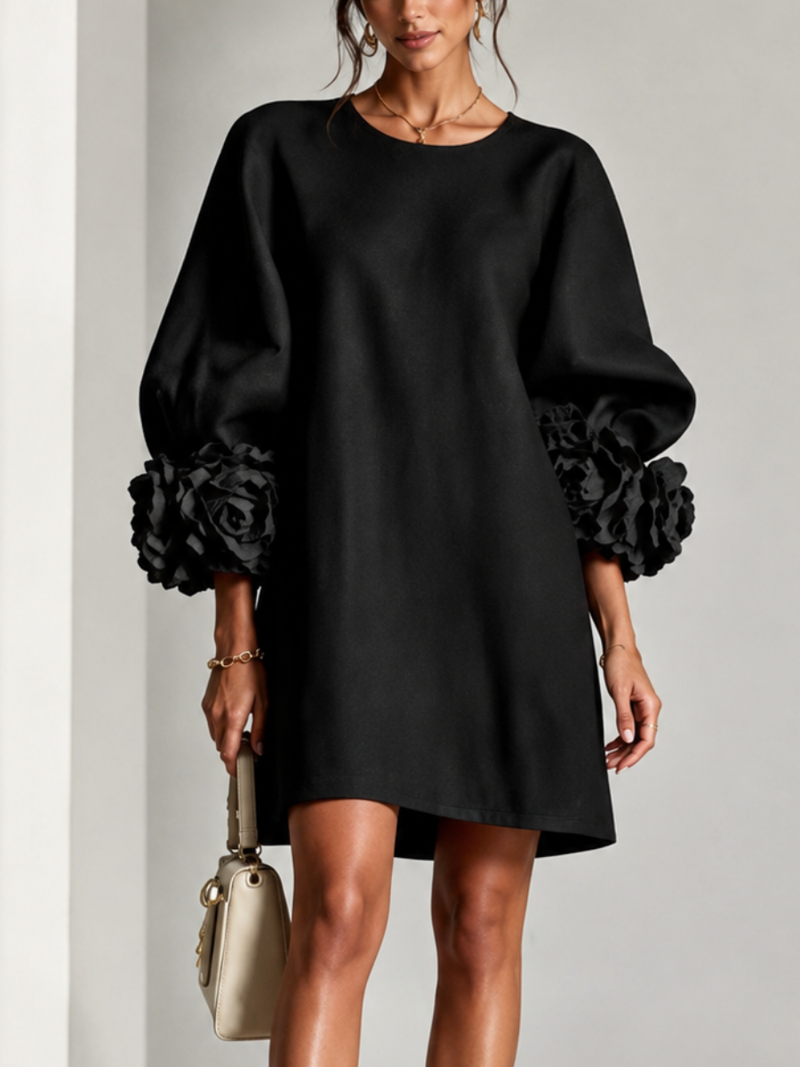 Fleur | Robe Chic à Manches Fleuries