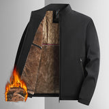 Veste homme chaude zippée à col montant