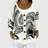 Cardigan en Maille Confortable Boutonné