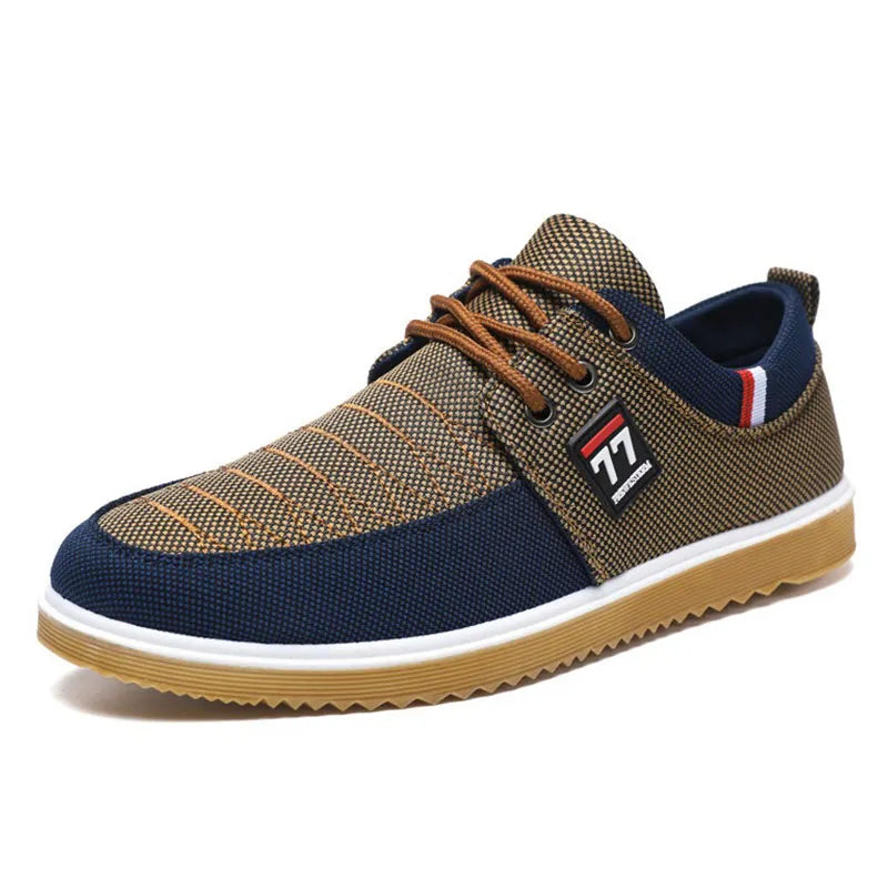 Chaussures homme en toile respirante à lacets