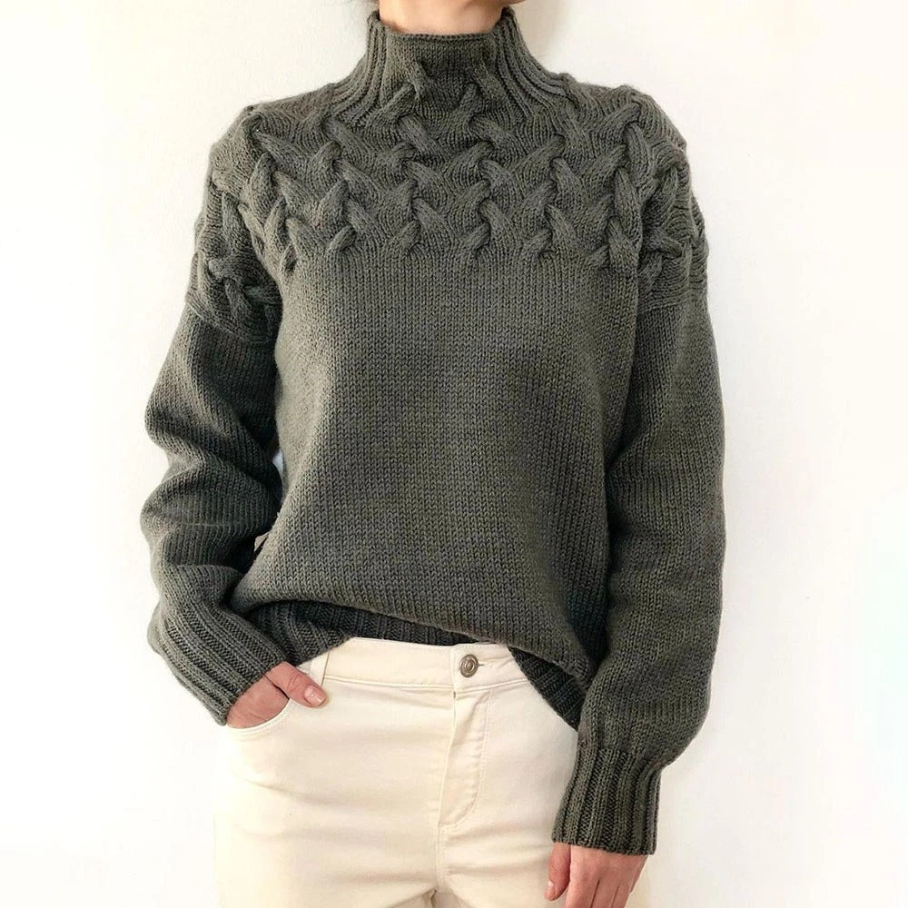 Elena | Pull Col Roulé Chaud