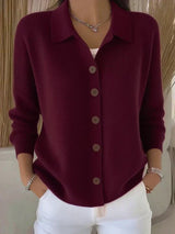 Ghislaine | Cardigan à col rabattu