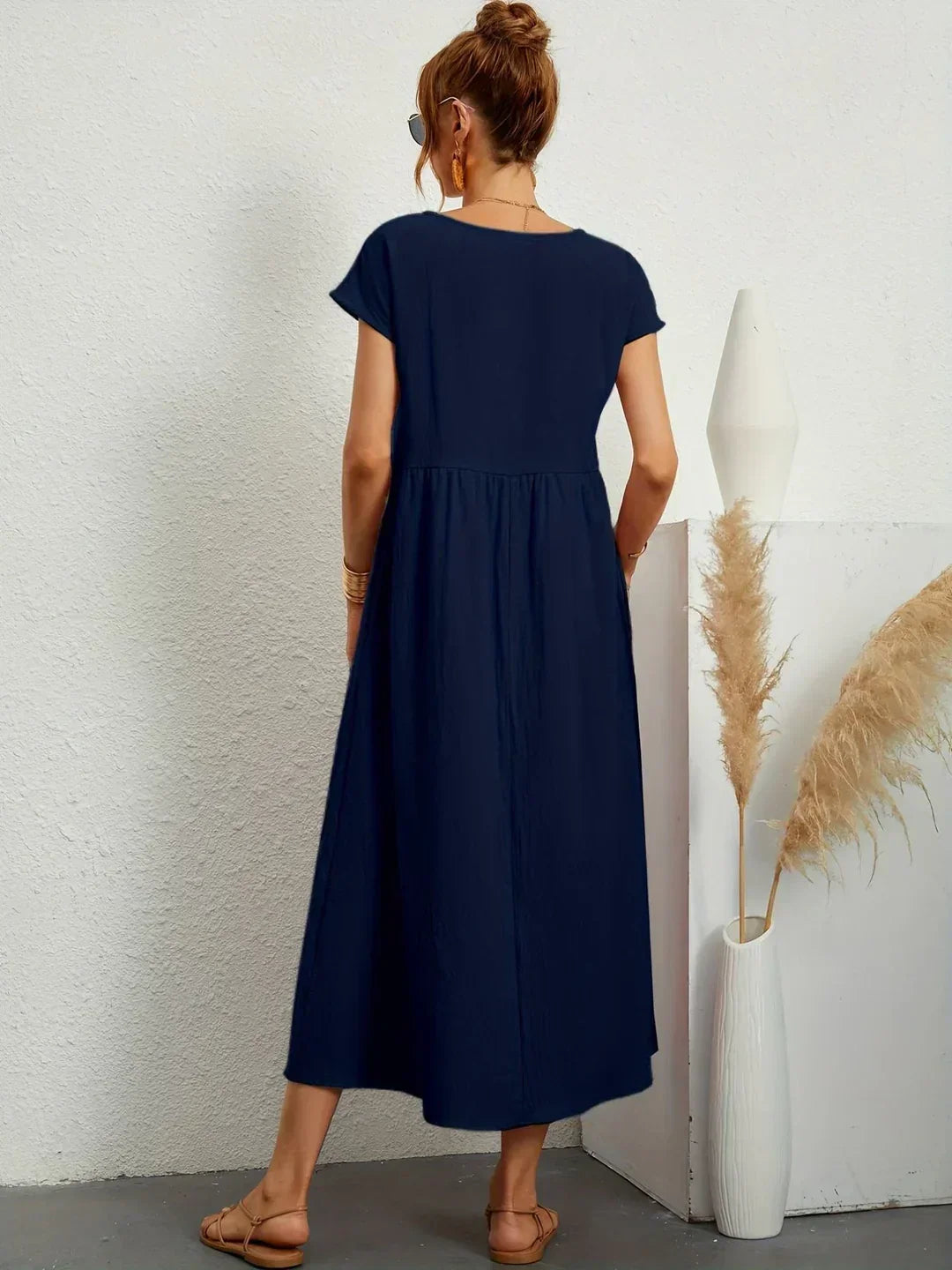 Gabrielle™ — Robe midi fluide à l’élégance intemporelle
