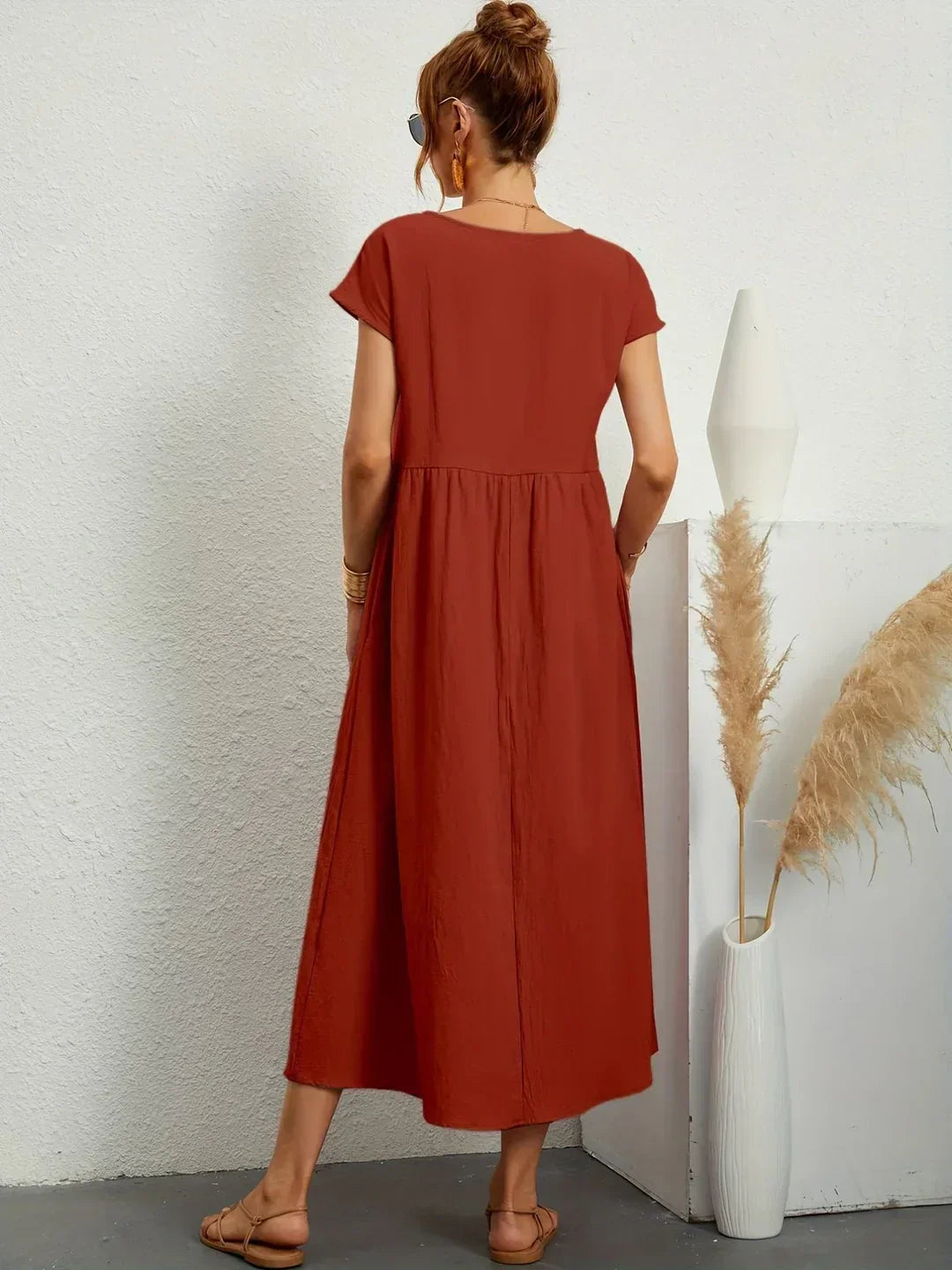 Gabrielle™ — Robe midi fluide à l’élégance intemporelle