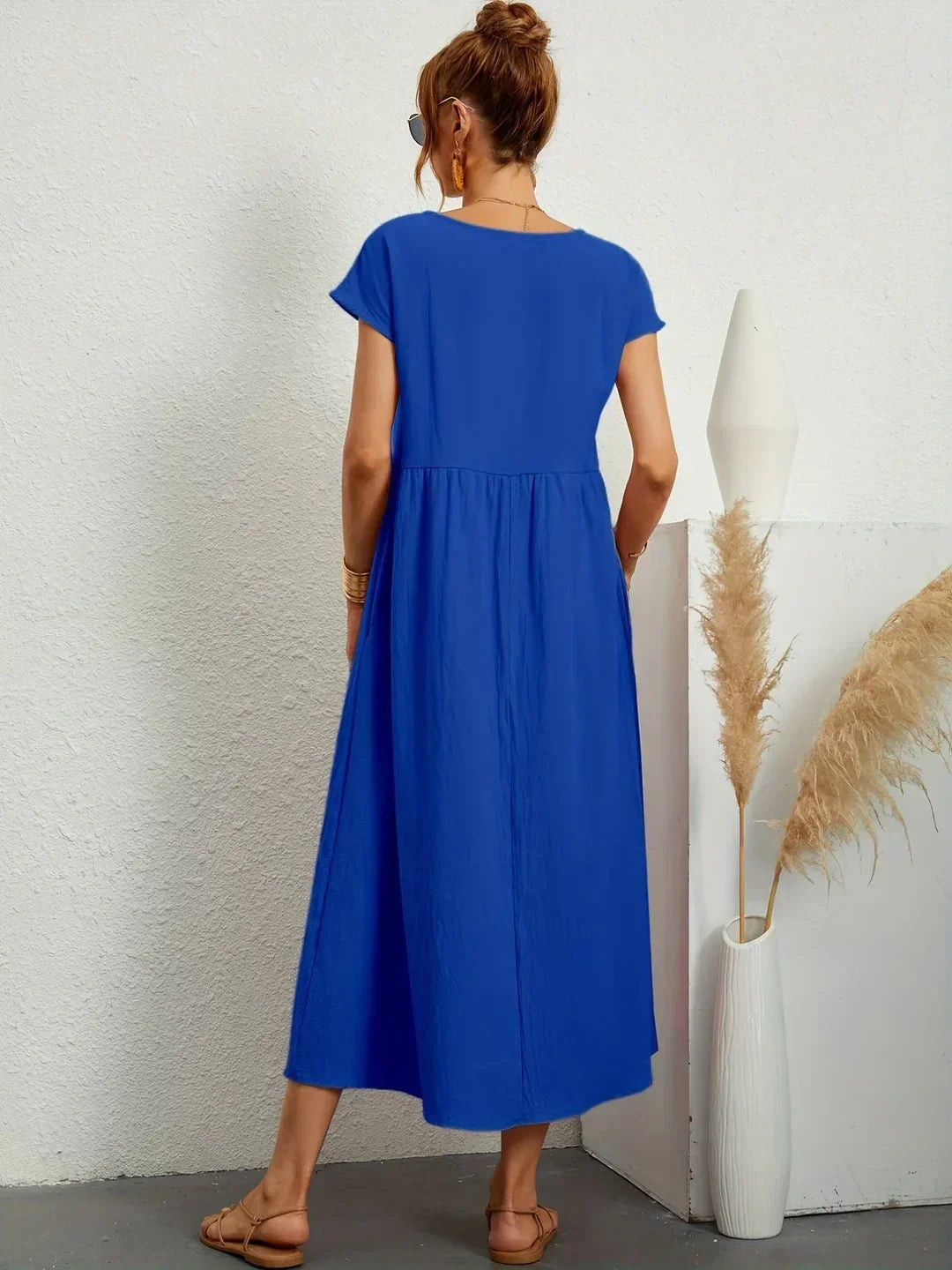 Gabrielle™ — Robe midi fluide à l’élégance intemporelle