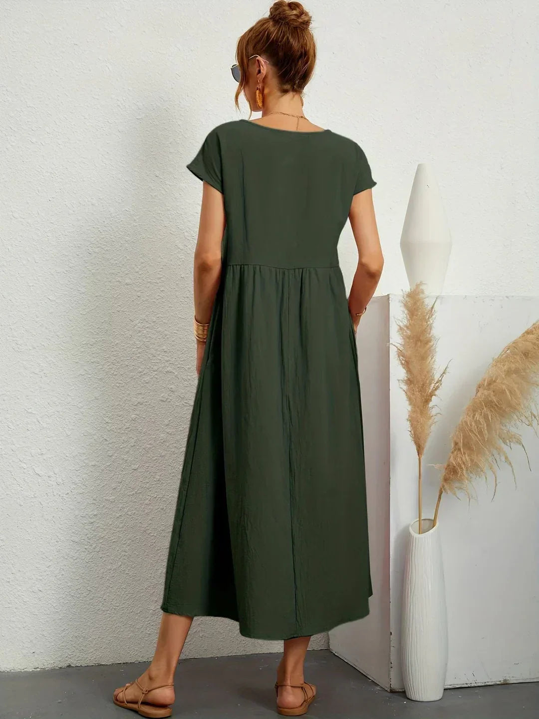 Gabrielle™ — Robe midi fluide à l’élégance intemporelle