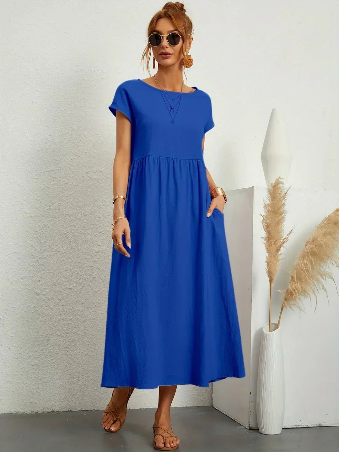 Gabrielle™ — Robe midi fluide à l’élégance intemporelle