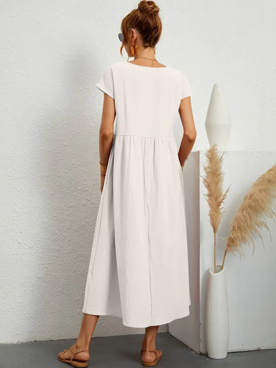 Gabrielle™ — Robe midi fluide à l’élégance intemporelle