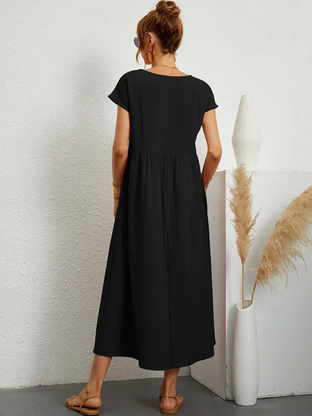 Gabrielle™ — Robe midi fluide à l’élégance intemporelle