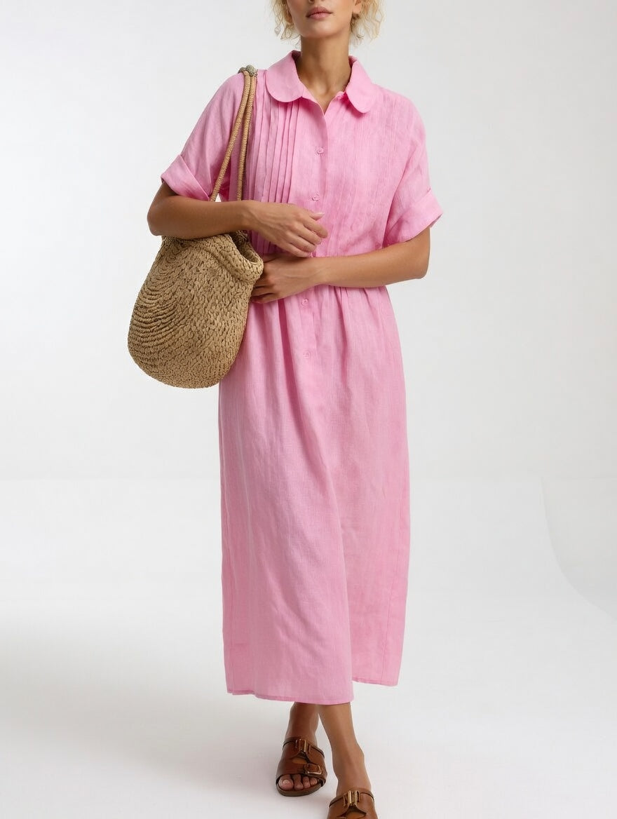 Lysandra™ - Robe-chemise estivale fluide