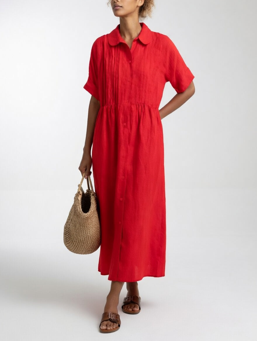 Lysandra™ - Robe-chemise estivale fluide
