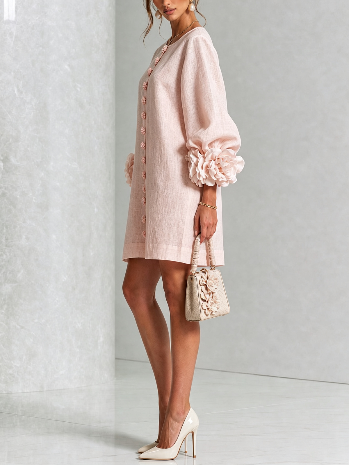 Rosalie | Mini Robe Boutonnée