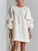 Rosalie | Mini Robe Boutonnée