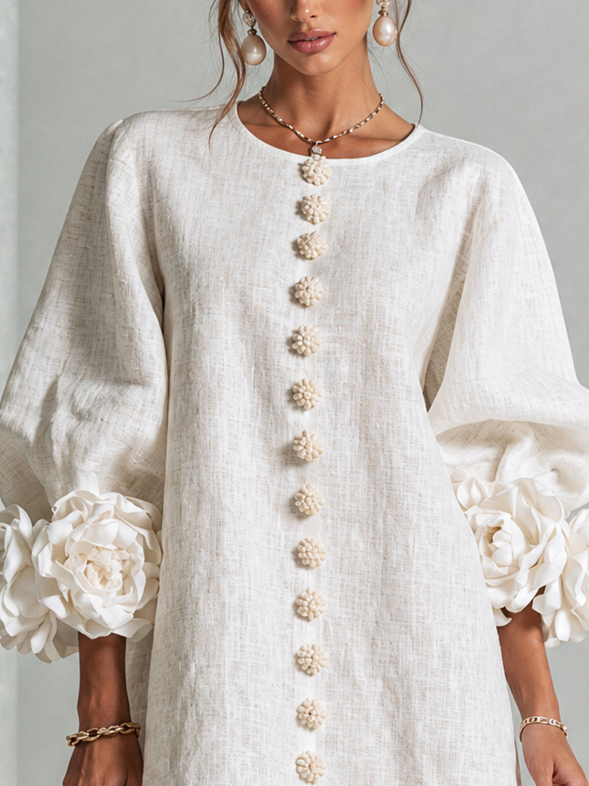 Rosalie | Mini Robe Boutonnée