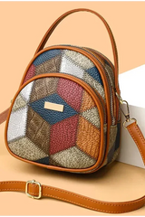Sac femme patchwork avec bandoulière ajustable
