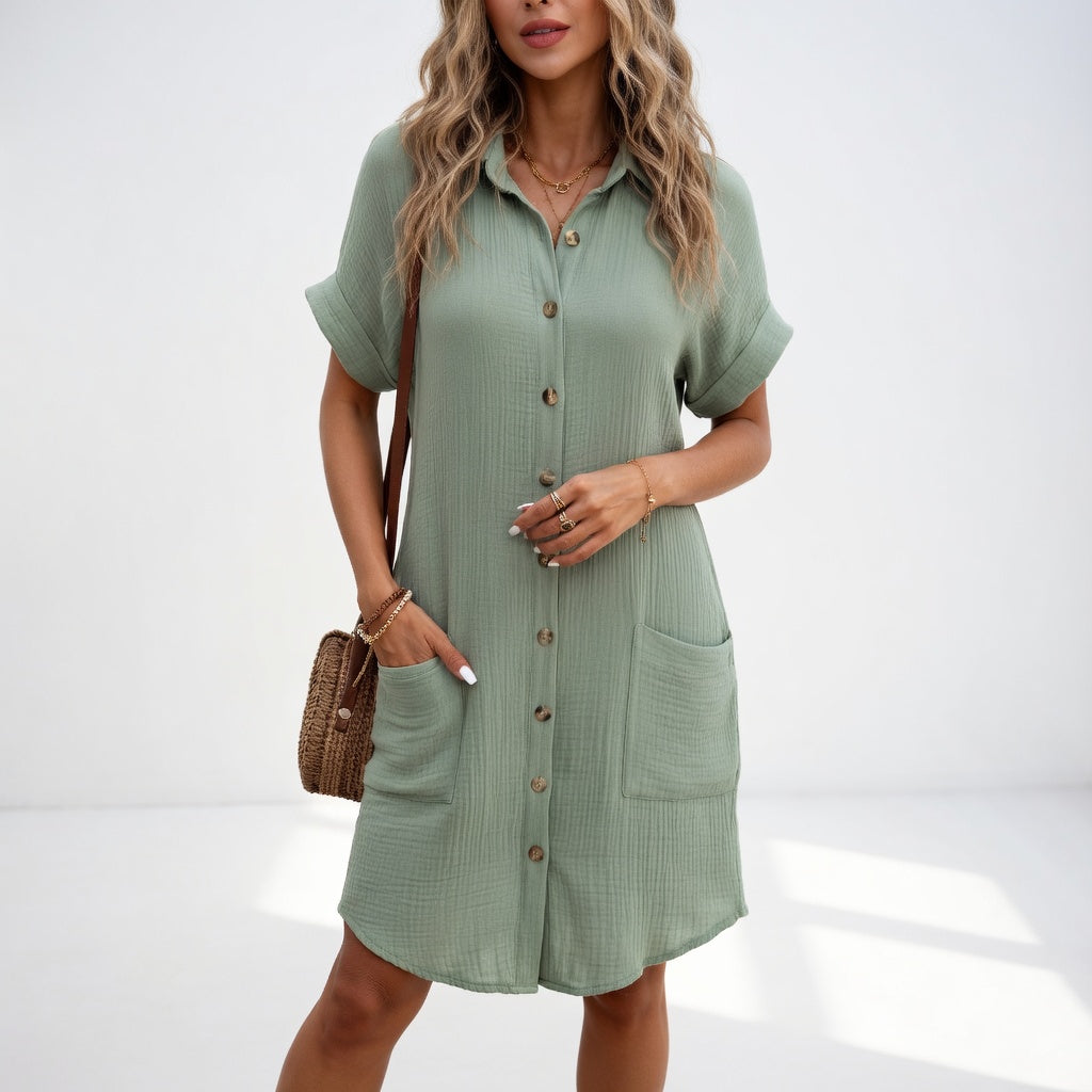 Béatrice™ — Robe-chemise élégante et facile à porter
