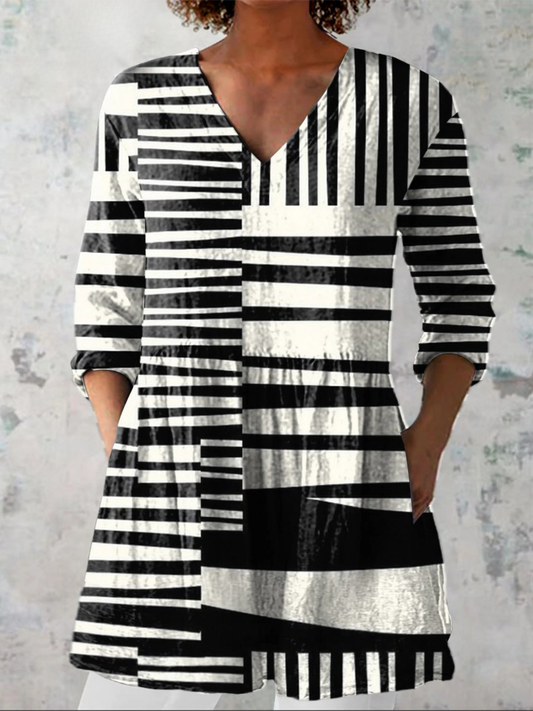 Sophie | Blouse longue à col en V