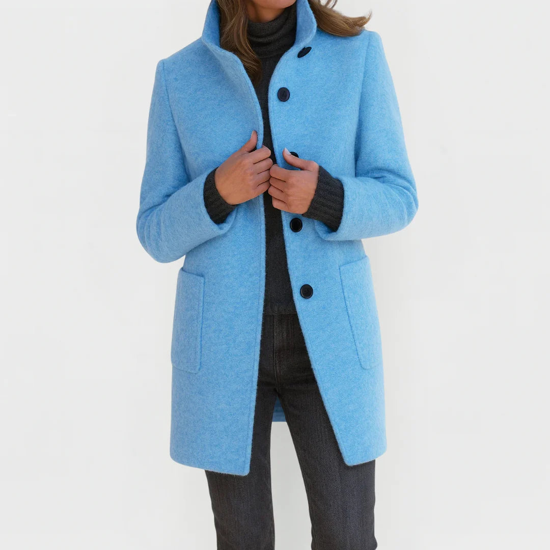 Éléonore | Manteau en laine à coupe midi