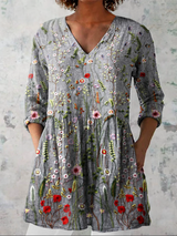Amelie | Blouse longue à col en V