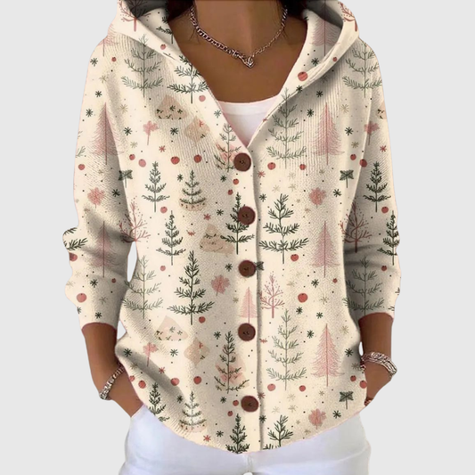 Micheline | Veste en maille à capuche