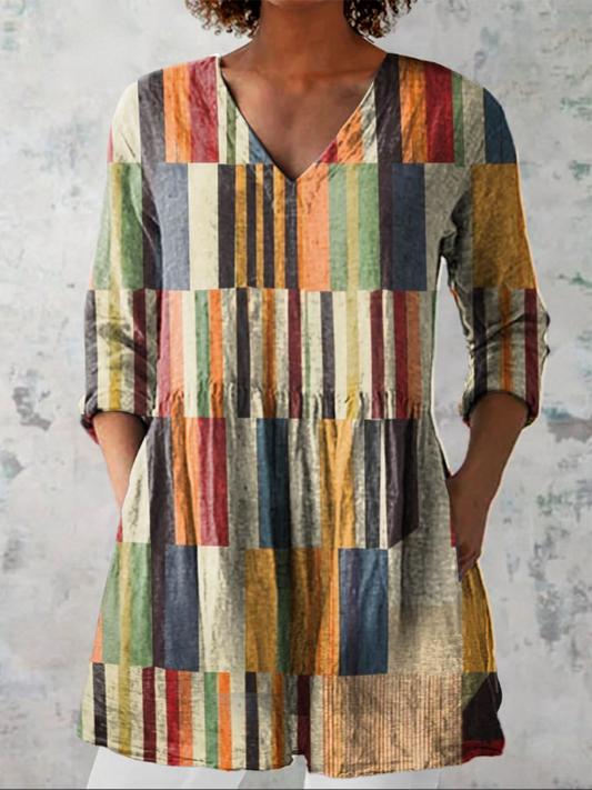 Chloe | Blouse longue à col en V