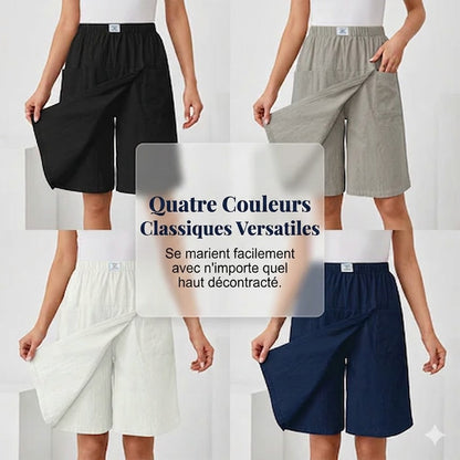 Libertine™ - Jupe-short active à taille élastique et poches pratiques