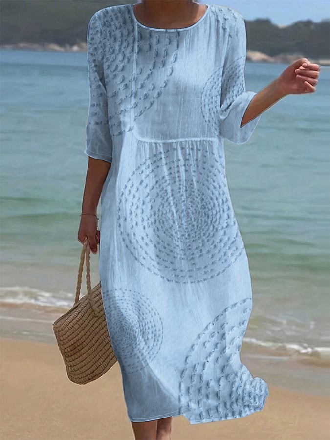 Améliane™ — Robe midi élégante aux détails délicats