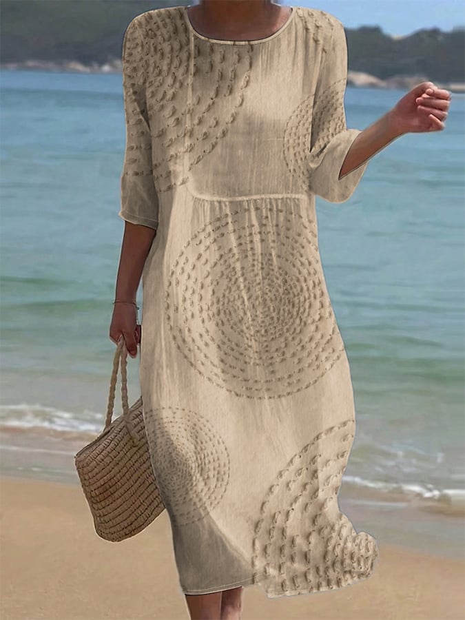 Améliane™ — Robe midi élégante aux détails délicats