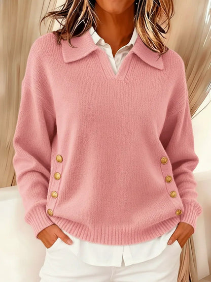 Victoire | Pull col V à col polo