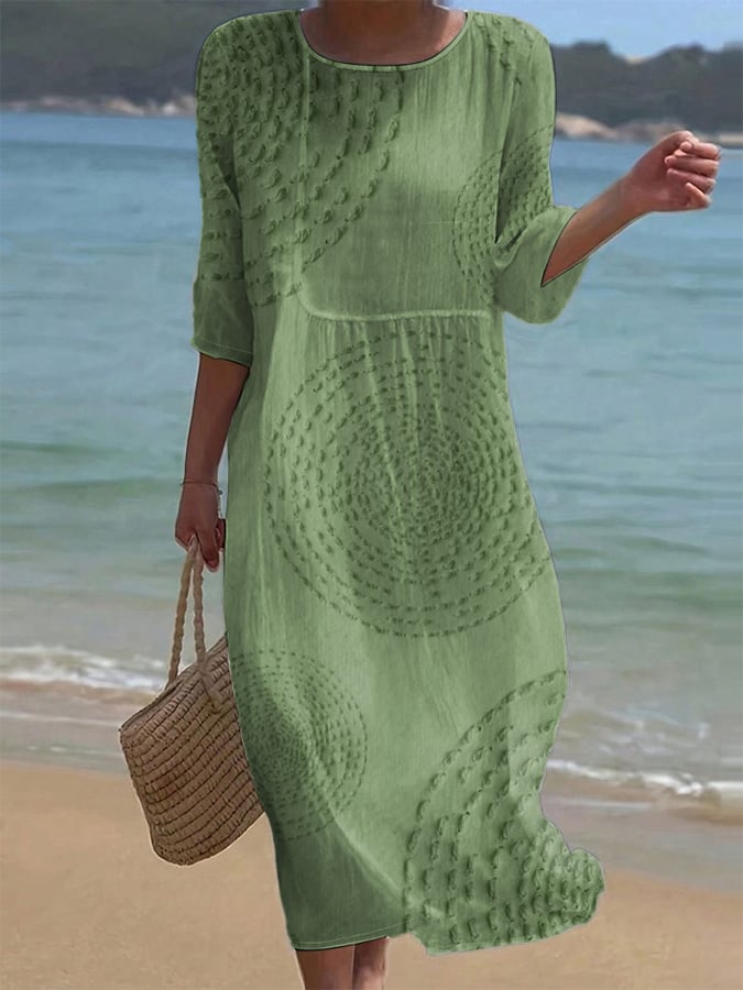 Améliane™ — Robe midi élégante aux détails délicats