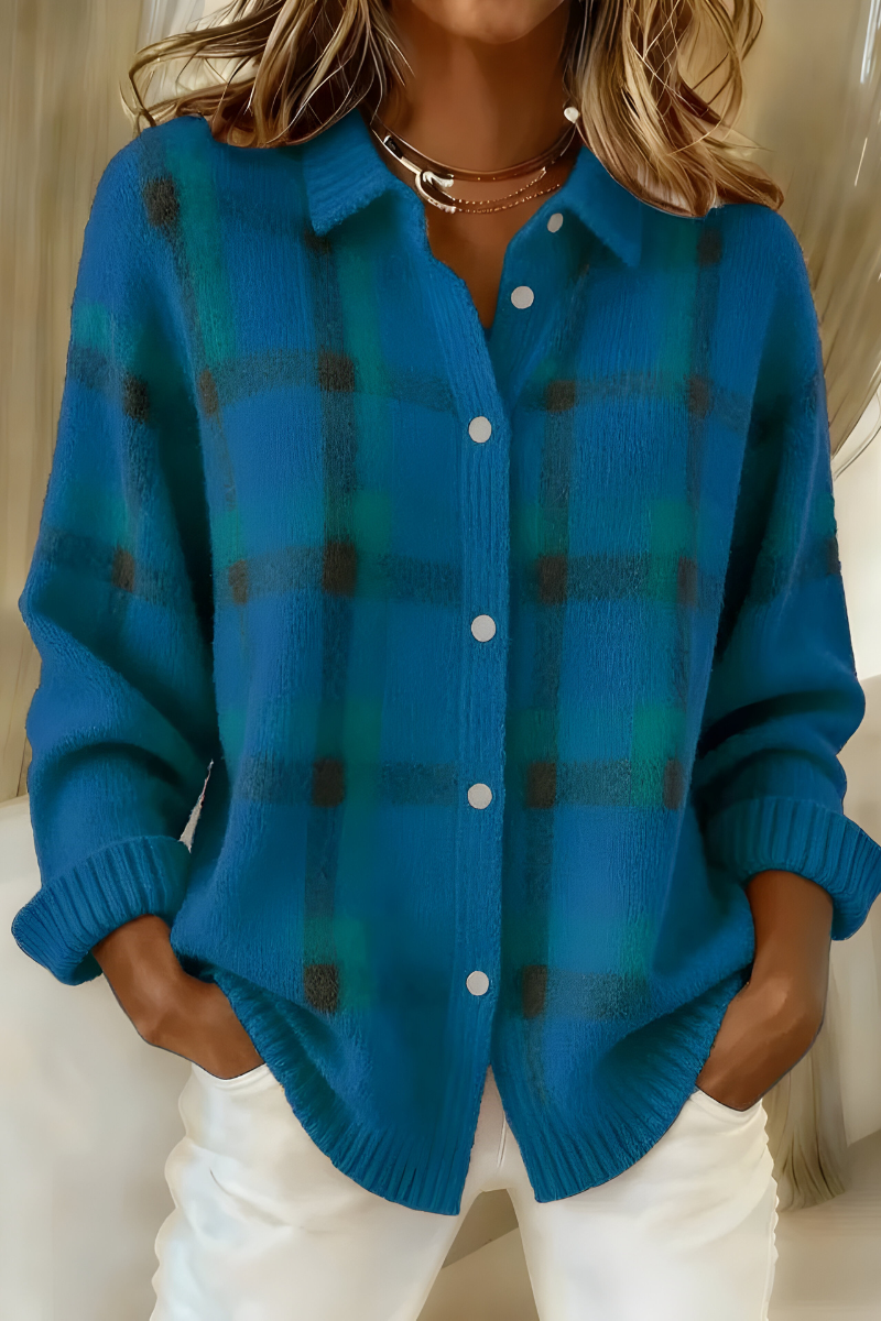 Corinne | Cardigan Écossais