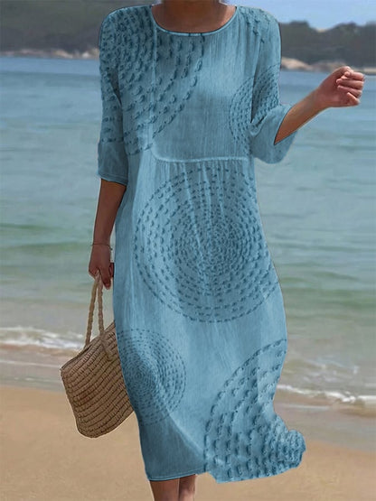 Améliane™ — Robe midi élégante aux détails délicats