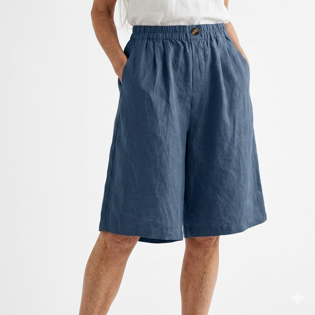 Wandeline™ — Short large à taille élastique, pour un confort estival naturel