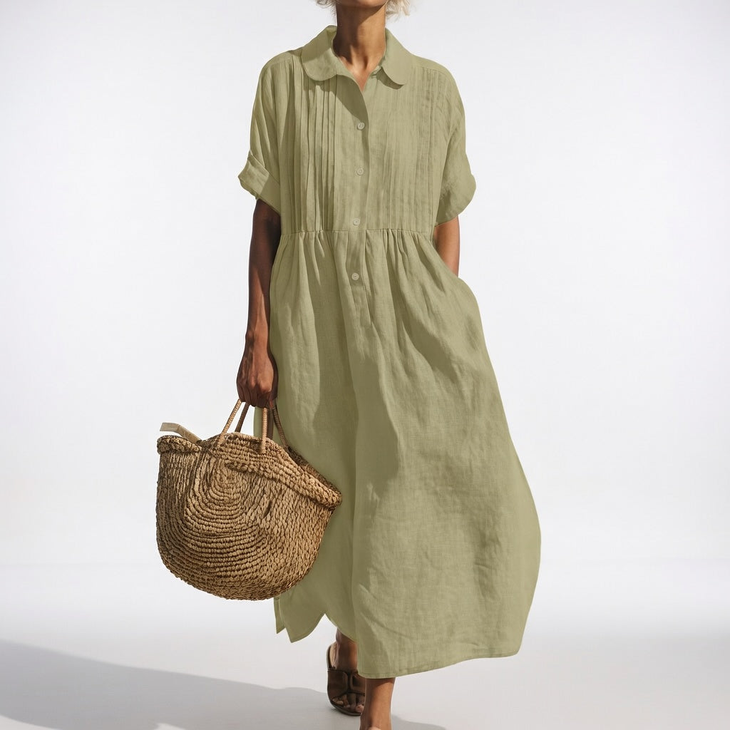 Lysandra™ - Robe-chemise estivale fluide