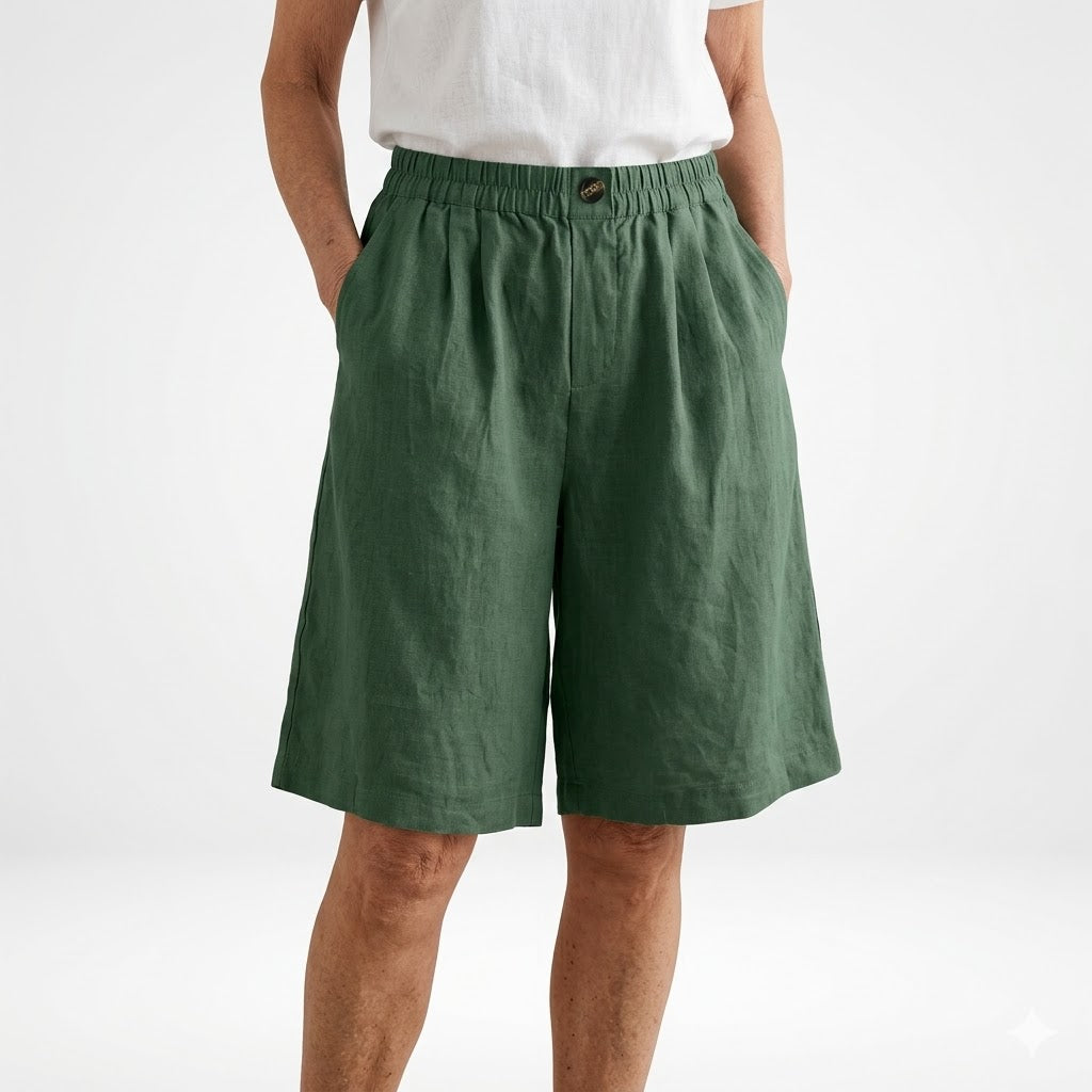 Wandeline™ — Short large à taille élastique, pour un confort estival naturel