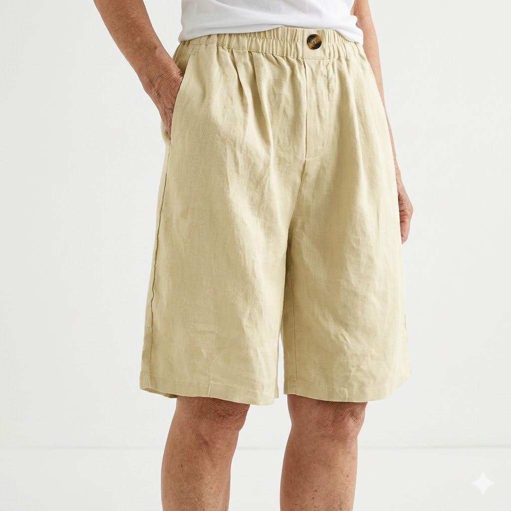 Wandeline™ — Short large à taille élastique, pour un confort estival naturel