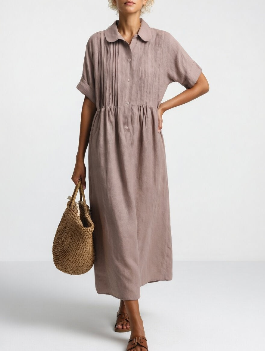 Lysandra™ - Robe-chemise estivale fluide