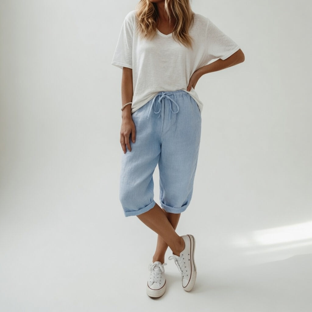Fernande™ — Bermuda décontracté 100 % coton au style estival