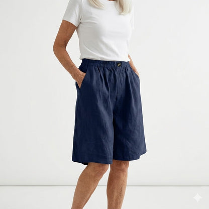 Wandeline™ — Short large à taille élastique, pour un confort estival naturel