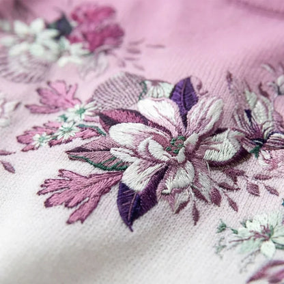Aurora | Pull fleuri à col montant