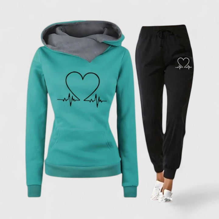 Ensemble femme sweat à capuche et pantalon jogger