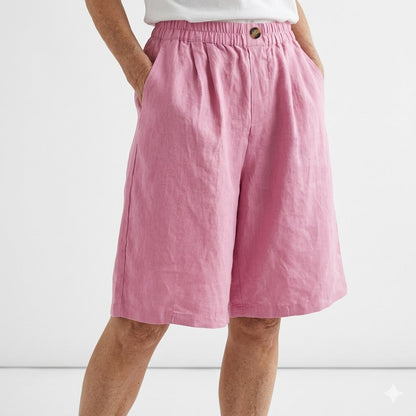 Wandeline™ — Short large à taille élastique, pour un confort estival naturel