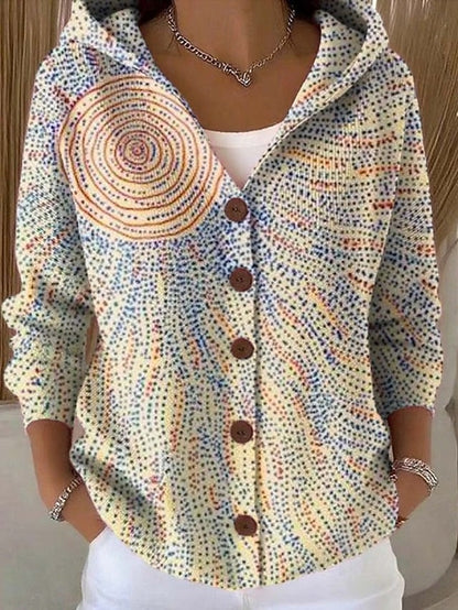 Colomba | Cardigan imprimé à capuche