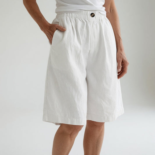 Wandeline™ — Short large à taille élastique, pour un confort estival naturel