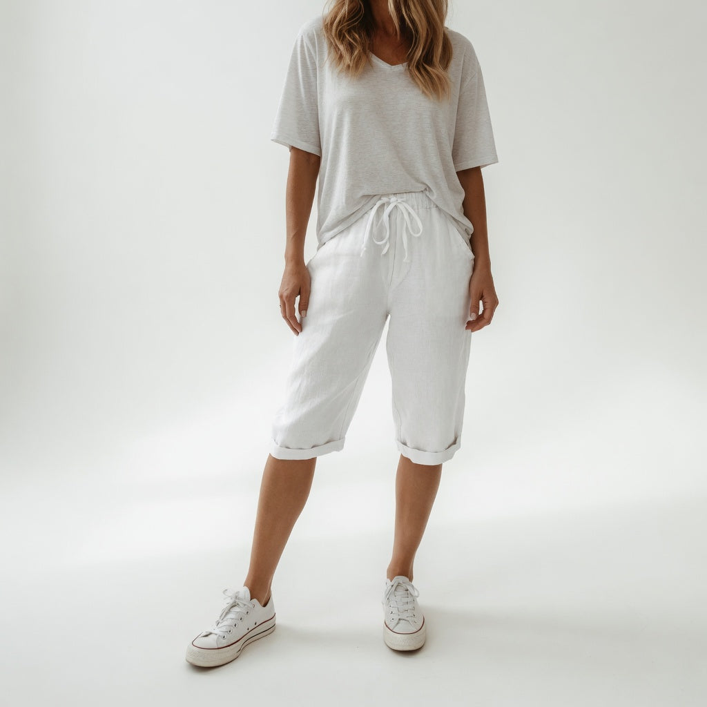 Fernande™ — Bermuda décontracté 100 % coton au style estival