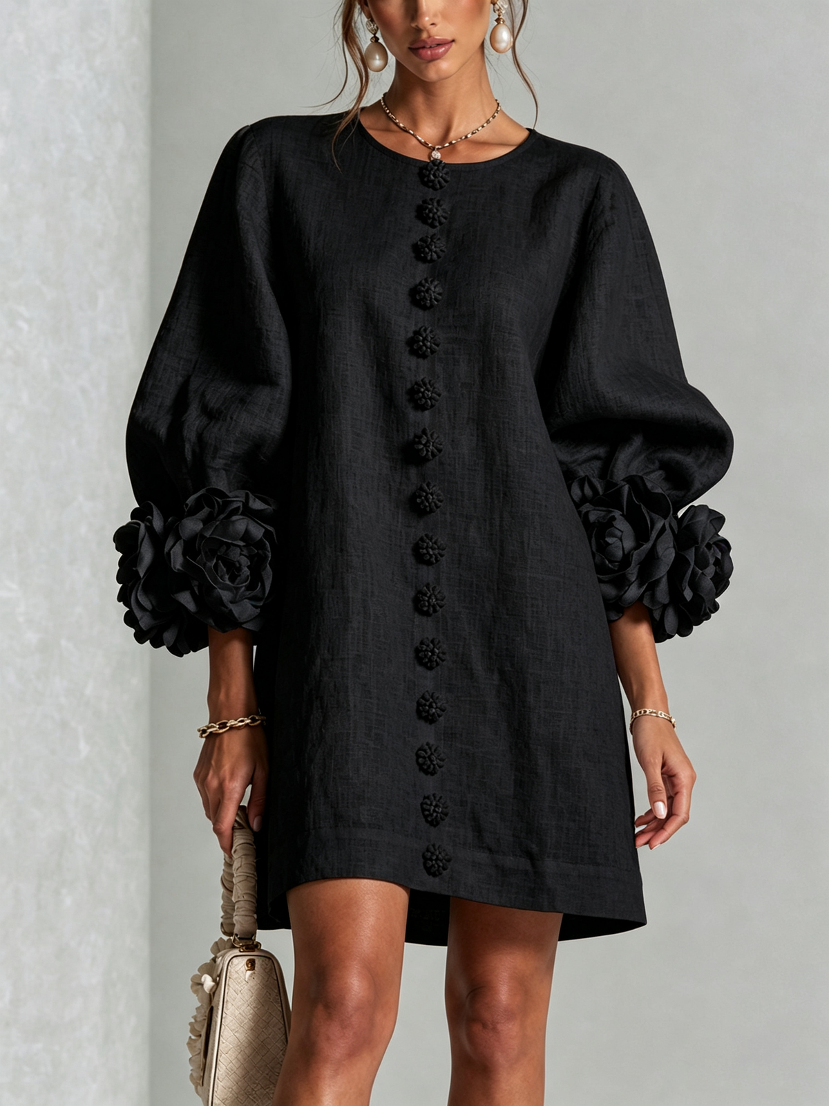 Rosalie | Mini Robe Boutonnée