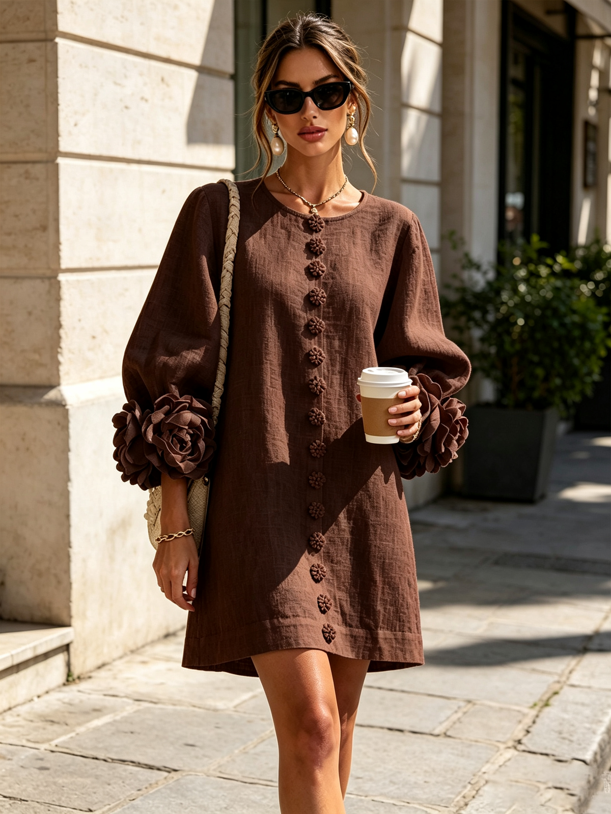 Rosalie | Mini Robe Boutonnée