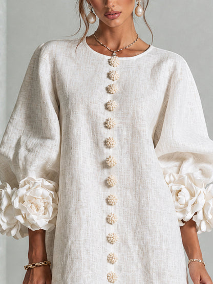 Rosalie | Mini Robe Boutonnée