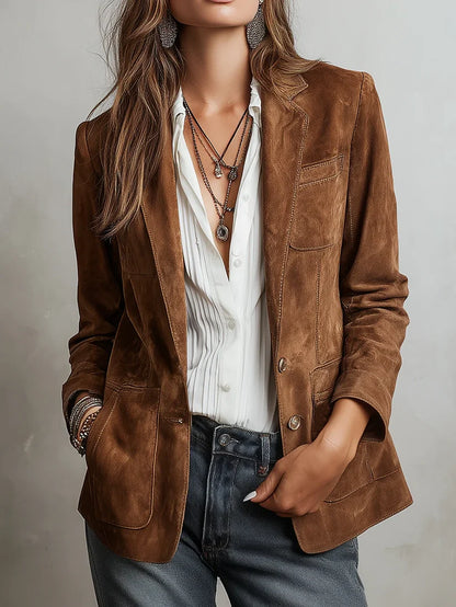 Madeleine - Blazer vintage marron