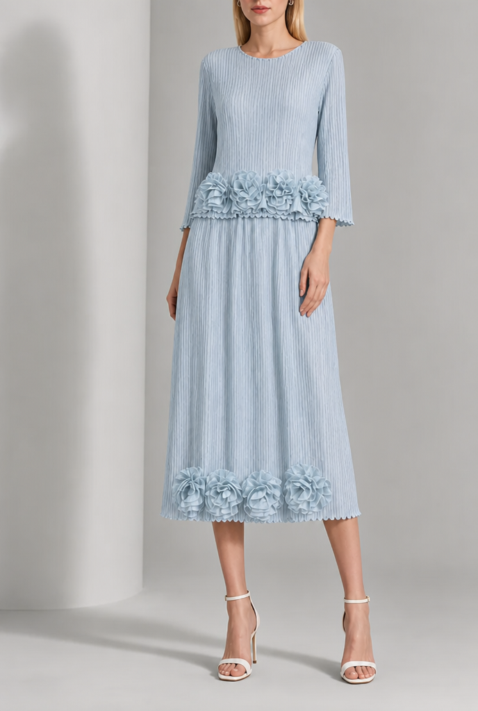 Solène | Ensemble Jupe Chic à Détails Rosette
